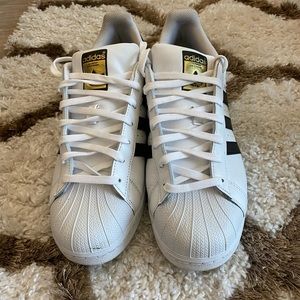 Men’s Black & White Adidas Size 10.5